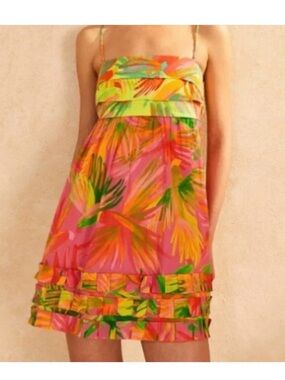 FARM RIO Tropical Print Mini Sundress